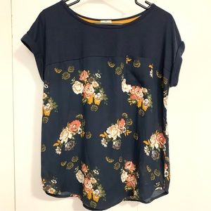 Floral Navy Blouse